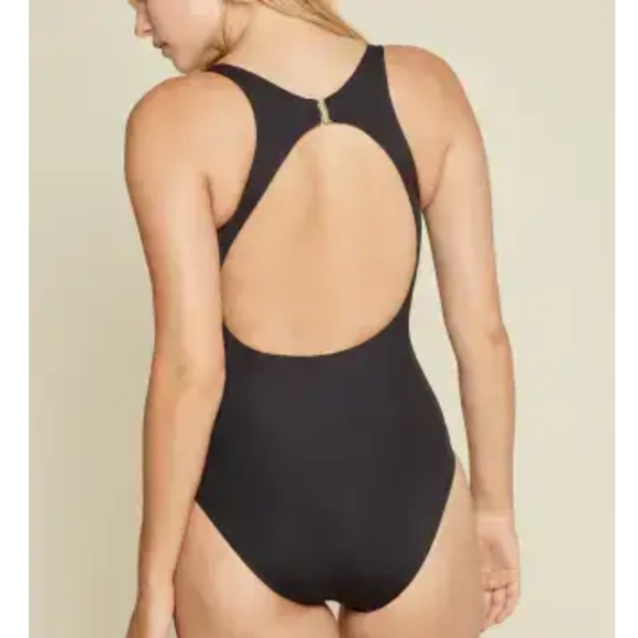 Andie The Catalina One-piece Tankini Swimsuit Black Size Large - Picture 2 of 15